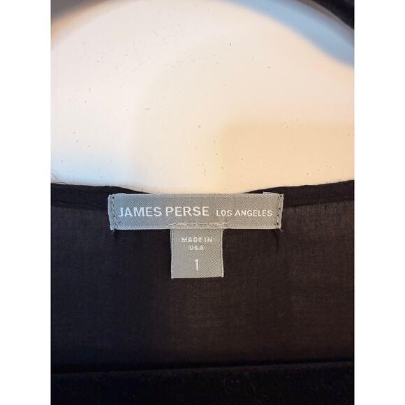 James Perse Black Sleeveless Drawstring Waist Dress Size 1 100% - Picture 3 of 7